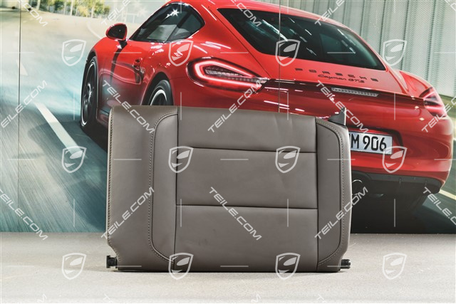 Cabrio, Notsitzrückenlehne, Leder, Achatgrau, L