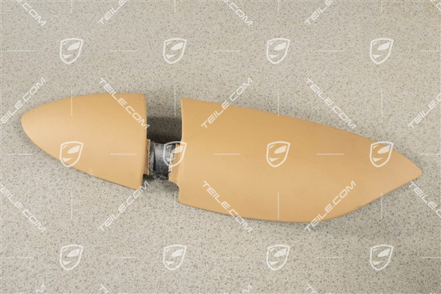 Blenda podłokietnika tapicerki drzwi tylnych, Skóra, Sand beige, R