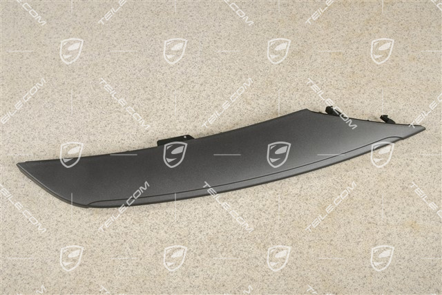 Front bumper disc / trim, Upper, Black, R