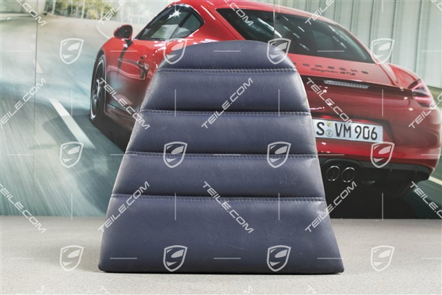 Notsitzkissen, Leder, Cobaltblau, R