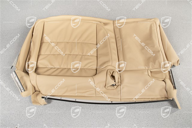 Siedzenia tylne, siedzisko, podgrzewane, Skóra marszczona, Beżowe, L