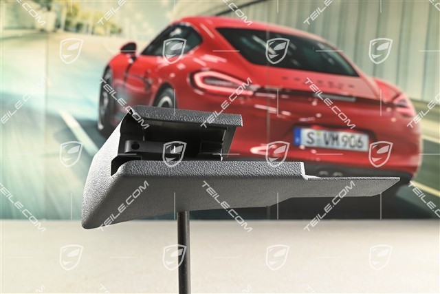 Abdeckung, Abdeckschiene für Vordersitz, Hinten, Satinschwarz, L