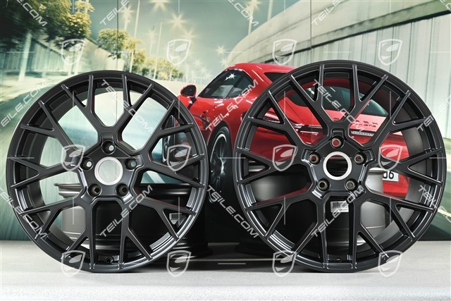 20+21-inch RS Spyder rims set, 8,5J x20 ET50 + 11,5J x 21 ET79, anthracite grey