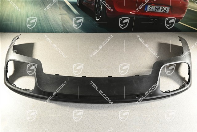 Rear lower spoiler, matt black (damaged)