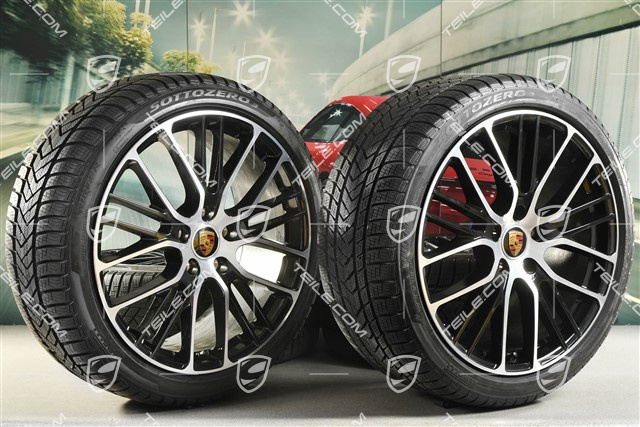 21-inch winter wheels set "Exclusive Design Sport", rims 9,5 J x 21 ET71 + 10,5 J x 21 ET71 + Pirelli Sottozero III winter tires 275/35 R21 + 315/30 R21, black high gloss