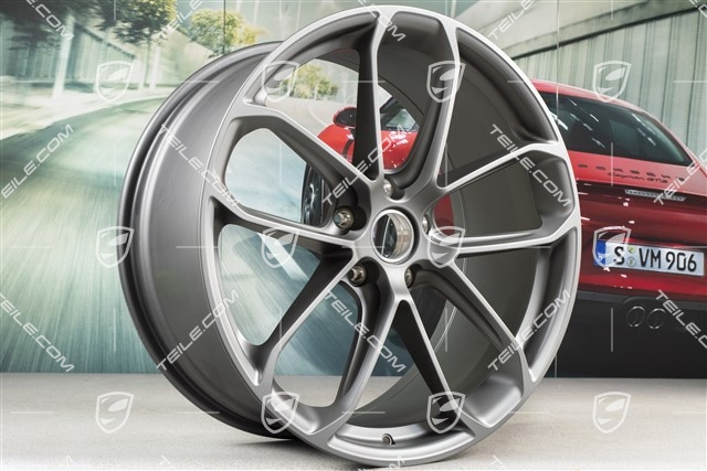 22" Felge GT, Front, 10J x 22 ET48, Platinum-Seidenmatt
