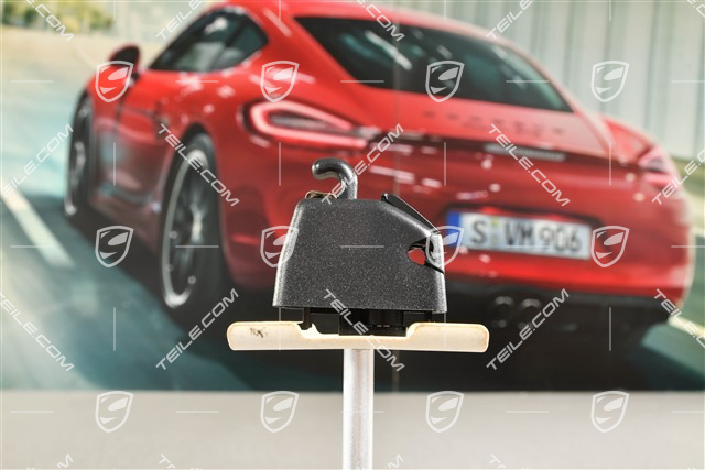 Zaczep / uchwyt blendy przeciwsłonecznej, czarny, L=R