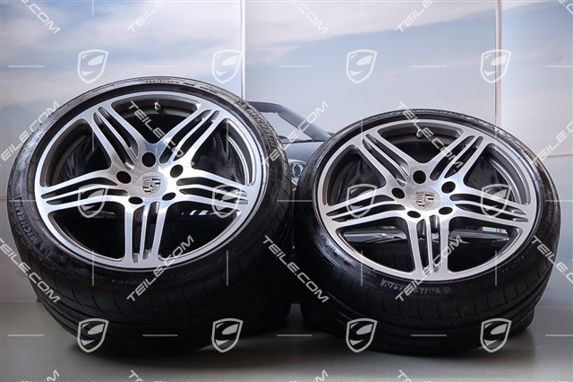 19-inch Turbo I summer wheel set, wheels 8,5J x 19 ET 56 + 11J x 19 ET51 + NEW summer tyres 235/35 ZR19 + 305/30 ZR19, with TPMS