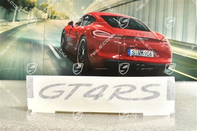 Logo / Sticker  GT4 RS, black matte, L=R