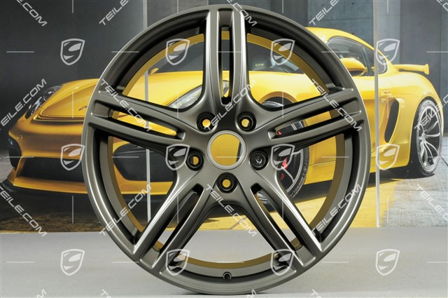 20-inch wheel rim Turbo, 10,5J x 20 ET71 + 9,5J x 20 ET71, for winter use, Platinum satin matt