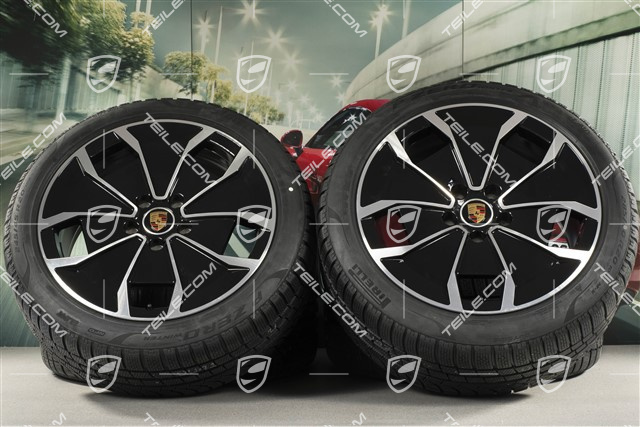 20-inch Turbo Aero Design, winter wheel set, rims 9J x 20 ET54 + 11J x 20 ET60 + NEW Pirelli winter tyres 245/45 R20 + 285/40 R20