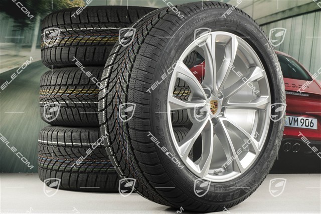19-inch "Macan Design" winter wheels set, rims 8,5J x 19 ET21 + 9J x 19 ET21 + NEW Dunlop SP Winter Sport 4D winter tyres 235/55 R19 + 255/50 R19, with TPMS