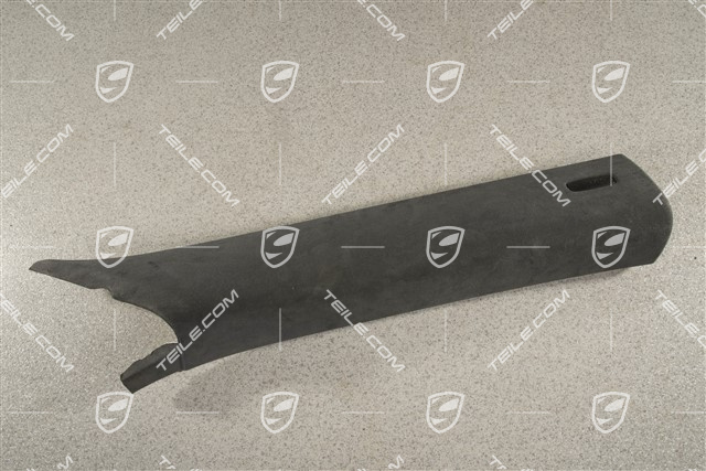 Górna część słupka A, Alcantara, czarna, R