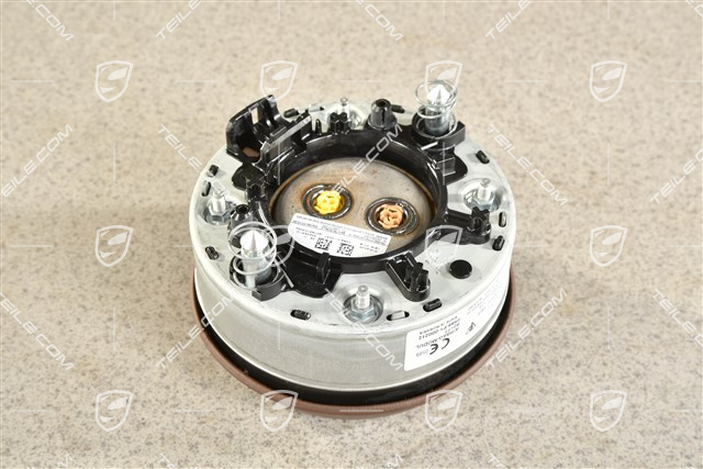 Airbag kierowcy / poduszka powietrzna, skóra, Black/Truffle brown