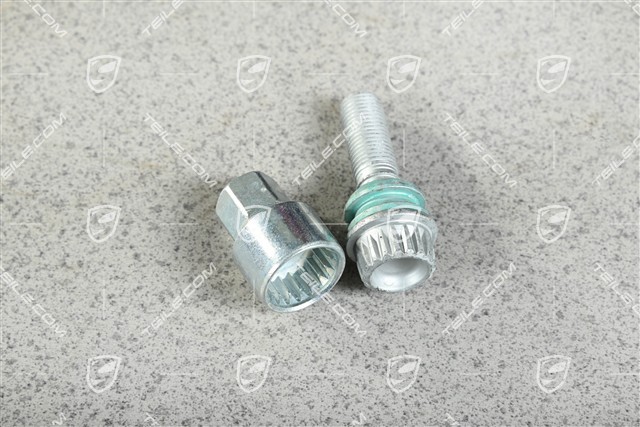 Adapter für Diebstahlsicherung Radschraube mit Schraube