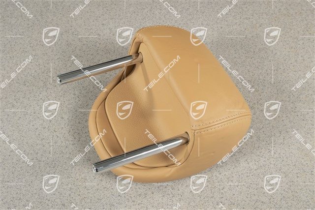 Head rest, rear, Smooth leather, Sand beige, Center