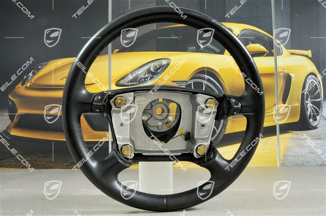 4-spoke steering wheel, Tiptronic, black leather 4-spoke steering wheel, Tiptronic, black leather