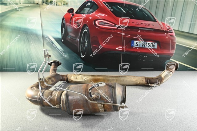 Rura wydechowa z filtrem cząstek stałych GPF