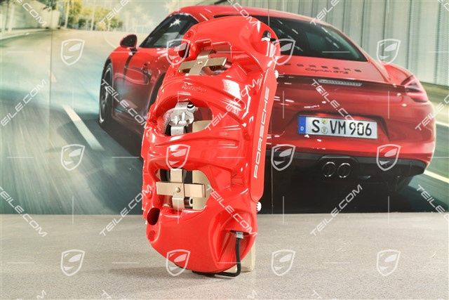 Brake calliper, Red, front axle, R