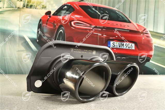 GT3 / RS / Touring / S/T Doppelendrohr Schwarz