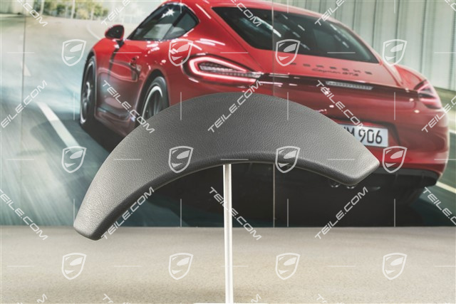 Instrument cluster cover, Leatherette, Black