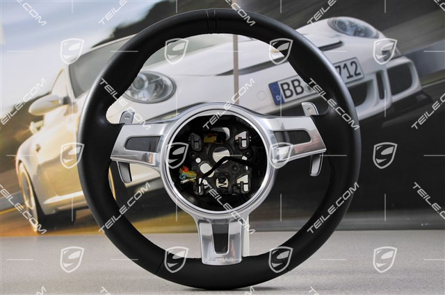 Sportlenkrad PDK mit Paddle, Sport Design, Chrono, Leder, schwarz