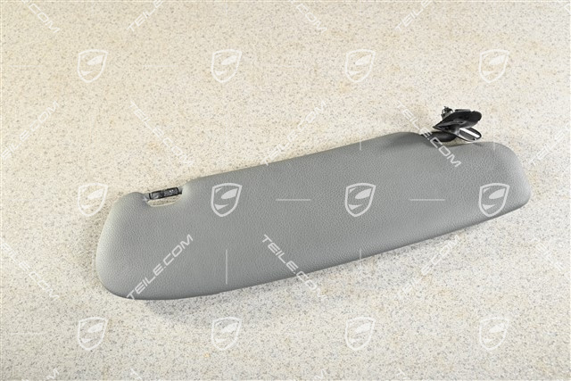 Sonnenblende, Kunstleder, Steingrau, L