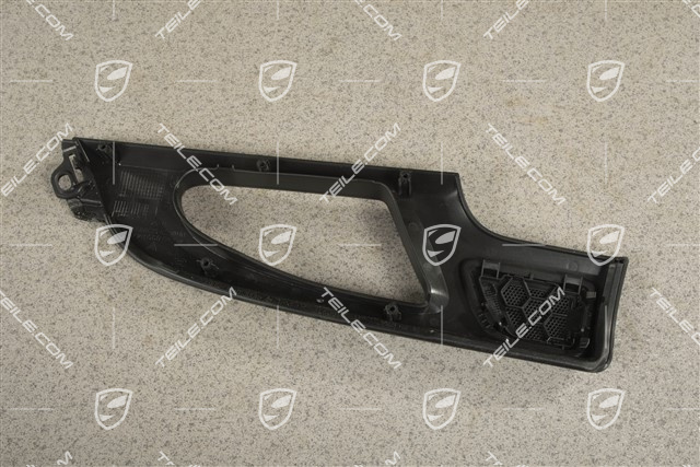 Blenda tapicerki, Osłona klamki, Tył, czarna, L