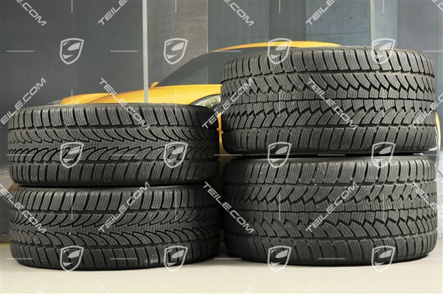 18" Winterräder Satz Carrera IV, Felgen 8J x 18 ET57 + 11J x 18 ET51, Reifen 235/40 R18 + 295/35 R18 Nokian WR, RDK-Sensoren