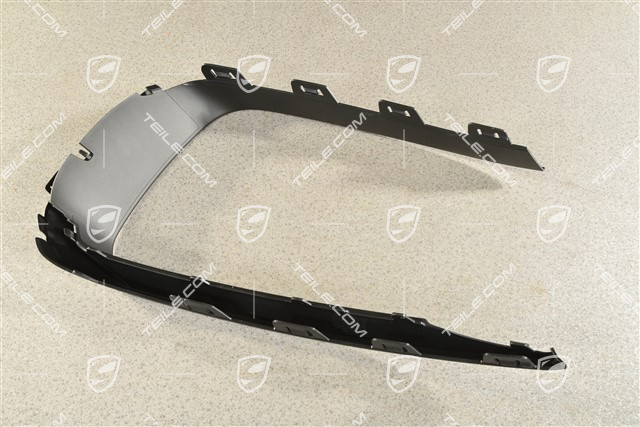 Blenda ozdobna przedniego zderzaka, czarny mat, R