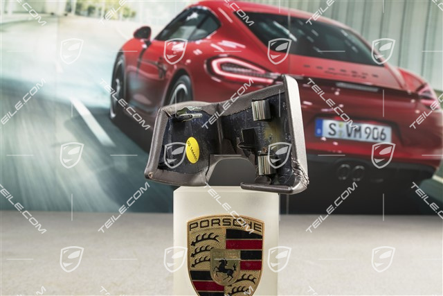 Lederblende, Türgriff, innen, Cocoa, L