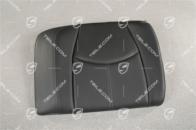 Back seat backrest, Cabrio, Leatherette, Black, L