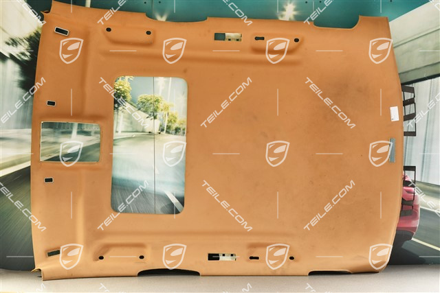 Dachverkleidung Stoff, mit Löchern für Schiebedach, Parkassistent, sandbeige