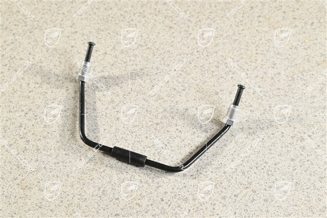 Front brake caliper connecting line, brake caliper black / red 17", L=R