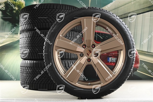 22" Winterräder Cayenne Exclusive Design Sport, Felgen 10J x 22 ET48 +11,5J x 22 ET52 + NEUE Pirelli Winterreifen 285/40 R22 + 315/35 R22, Neodyme