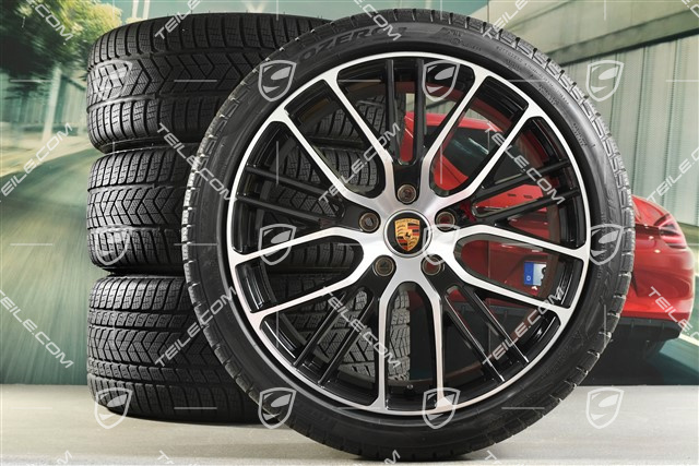 21-inch winter wheels set "Exclusive Design Sport", rims 9,5 J x 21 ET71 + 10,5 J x 21 ET71 + Pirelli Sottozero III winter tires 275/35 R21 + 315/30 R21, black high gloss