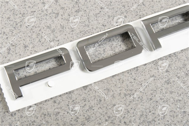 Schriftzug / Abzeichen / Emblem Aufkleber PORSCHE, Verchromt