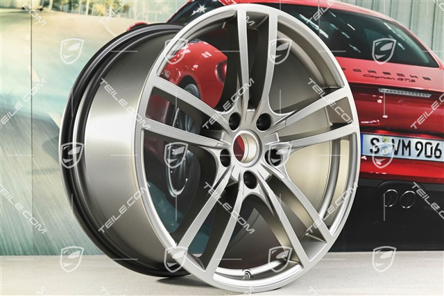 21" Felge Cayenne Turbo, 11J x 21 ET58, Platinum Seidenmatt