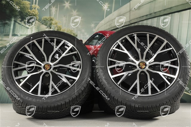 20" Turbo S Aero Design Winterräder Satz, Felgen 9J x 20 ET54 + 11J x 20 ET60 + NEUE Goodyear Winterreifen 245/45 R20 + 285/40 R20