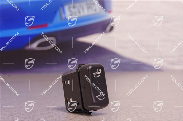 Switch, trailer coupling electrically adjustable, Black matte