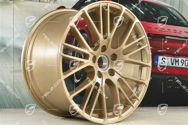 21-inch Panamera Exclusive Design Sport wheel rim, 11,5J x 21 ET69, Aurum satin mat
