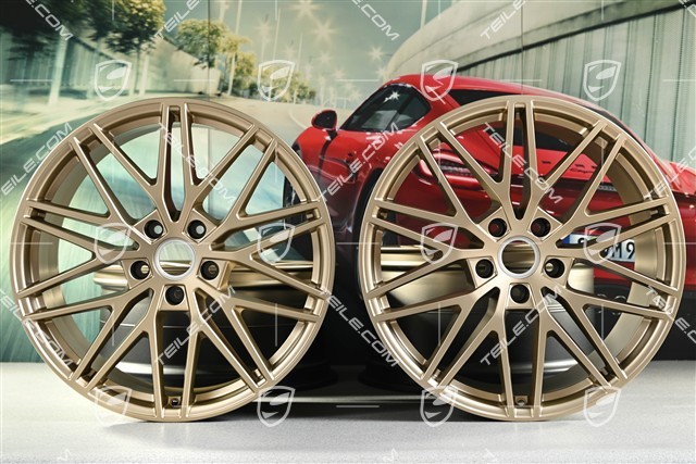 21-inch wheel rim set Cayenne RS Spyder Design, 11J x 21 ET49 + 9,5J x 21 ET46, neodyme