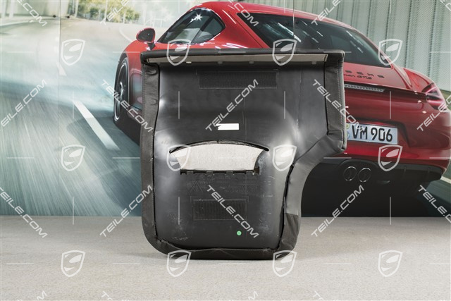 Notsitzkissen, Coupe/Targa, Leder, Schwarz, L