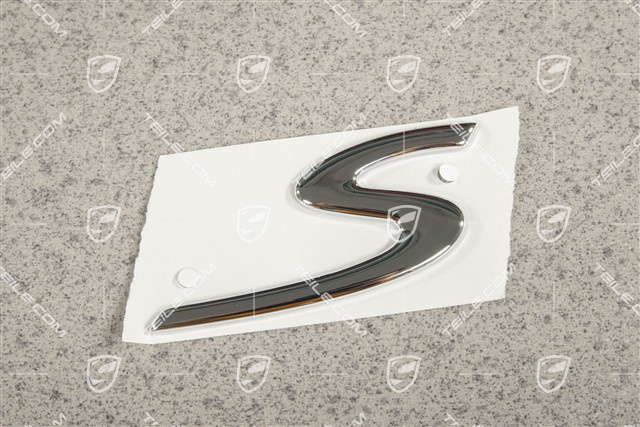 Turbo, logo / emblem "S", chrome