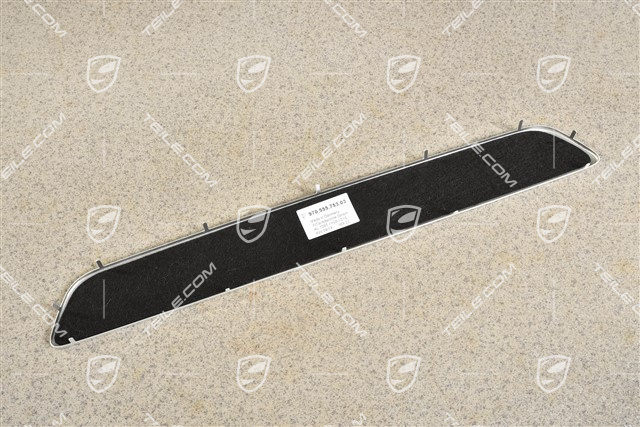 Listwa ozdobna progu wewnętrznego, przednia, Aluminium szczotkowane, Panamera, L=R