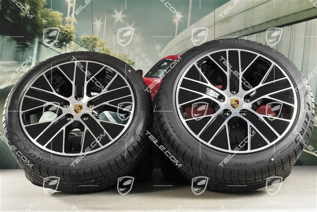 20" koła zimowe Turbo Aero, komplet, felgi 9J x 20 ET54 + 11J x 20 ET60, opony zimowe Pirelli 245/45 R20 + 285/40 R20