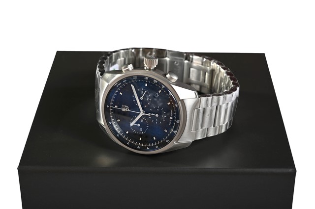 Heren Chronograph – Pepita, silber/schwarz, Limited Edition / 1.911 Stück