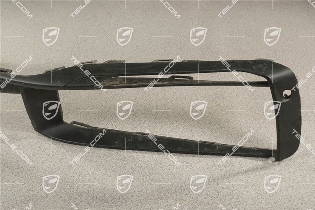 Front bumper Air inlet / duct / guide cover, Black matte, PDC
