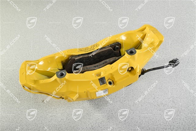 Fixed caliper, front axle, yellow, PCCB, L