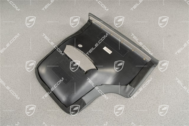 Back seat lower / cushion, Coupe/Targa, Leatherette, Stone grey, L